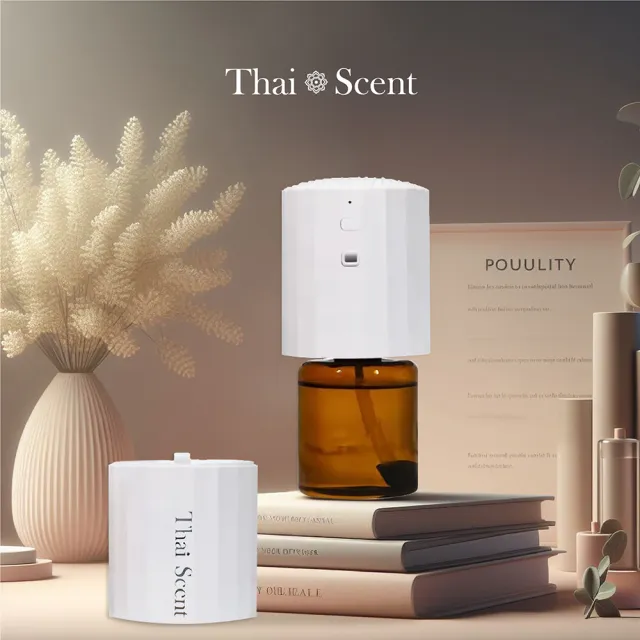 【Thai Scent 泰香】簡約壁插式香氛機(無附精油 遠端智慧操控 無水香氛機)