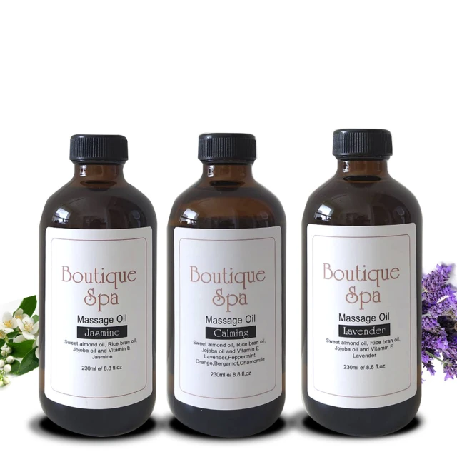 Boutique SpaBoutique Spa SPA按摩油母親節特組(名媛茉莉+玫瑰女王+東方檸檬草)