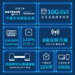 【NETGEAR】搭8埠交換器 ★ 3入 WiFi 6 三頻 AX6000 Mesh 10G埠 路由器/分享器(Orbi RBK863SB)