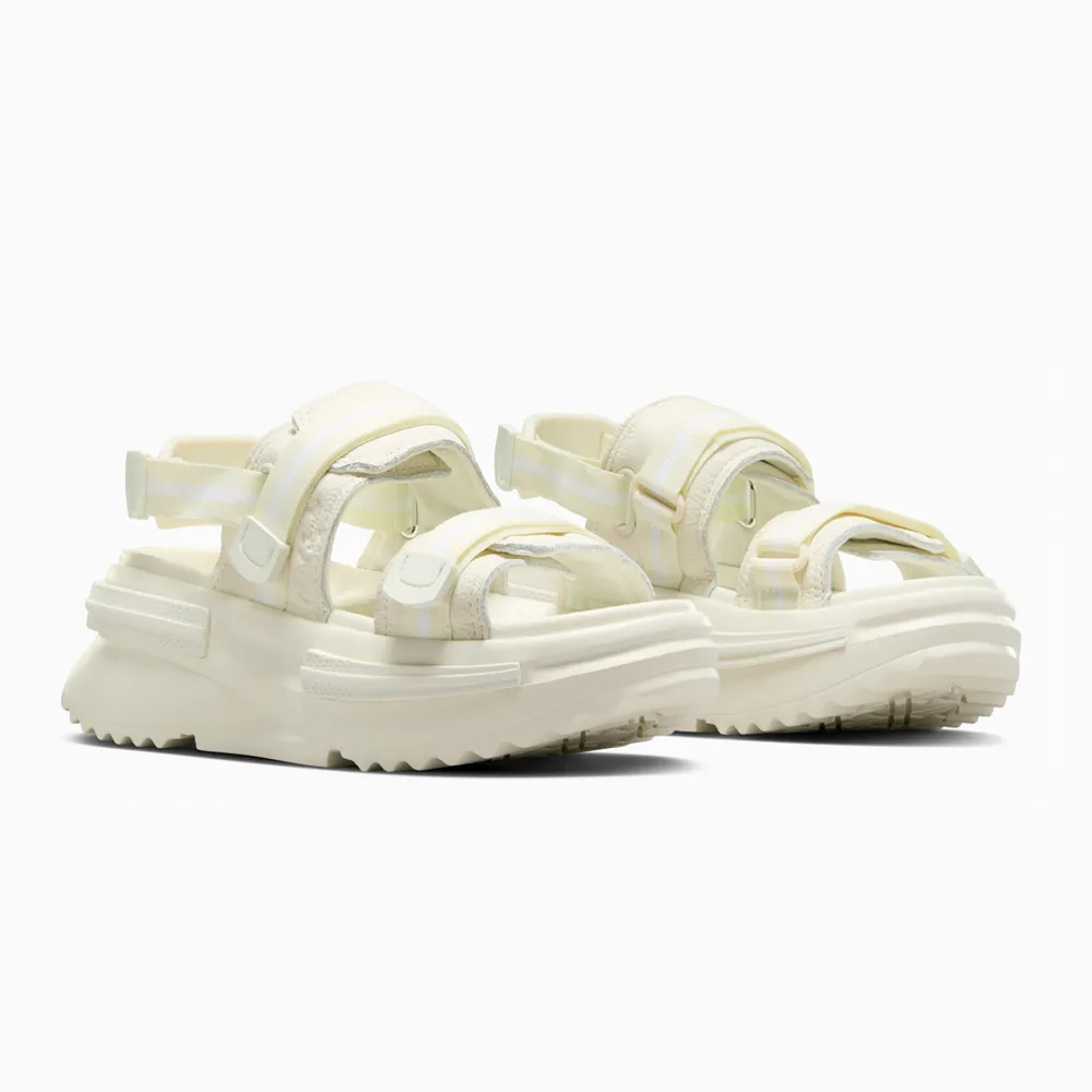 【CONVERSE】RUN STAR UTILITY SANDAL CX SLIP 涼鞋 厚底 女鞋 米白色 增高 中性碼(A06481C ∞)