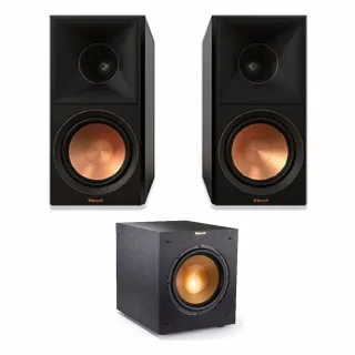 【Klipsch】RP-600M II 被動式書架型喇叭-黑檀(+R-10Swi 無線重低音)