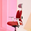 【HAW JOU 豪優】DUOREST DR-2500GW白框泡綿雙背椅(人體工學設計 時刻智能護腰 嶄新的體驗 雙靠背座椅)
