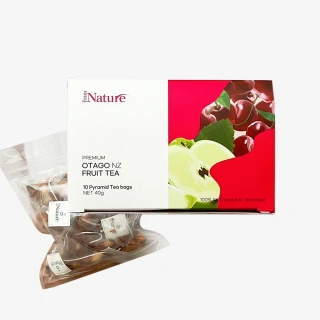 【FROM NATURE】優質紐西蘭奧塔哥水果茶 金字塔茶包10入/盒(奧塔哥水果/不含咖啡因/紐西蘭原裝)