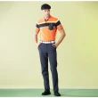 【Jack Nicklaus 金熊】GOLF男款胸前口袋吸濕排汗POLO衫/高爾夫球衫(橘色)