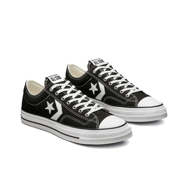 【CONVERSE】STAR PLAYER 76 OX 休閒鞋 男女鞋 帆布鞋 黑 穿搭(A01607C ∞)