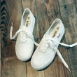 【JC Collection】學院風透氣舒適厚底百搭繫帶小白鞋帆布鞋休閒鞋(白色)
