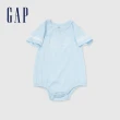 【GAP】嬰兒裝 Logo純棉小熊印花短袖包屁衣-多色可選(890357&890360&890480)