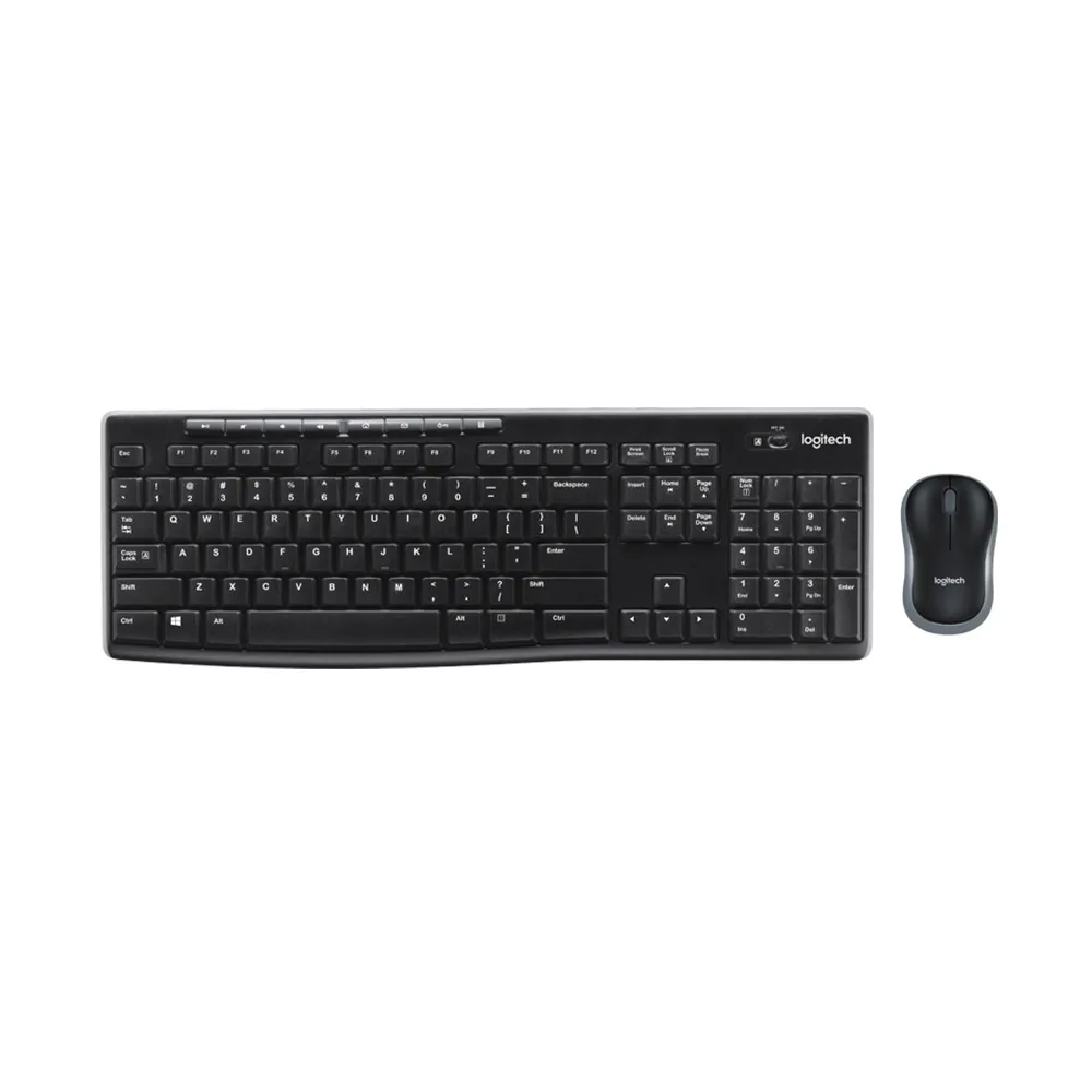 【Logitech 羅技】MK270r無線鍵鼠組(黑色)