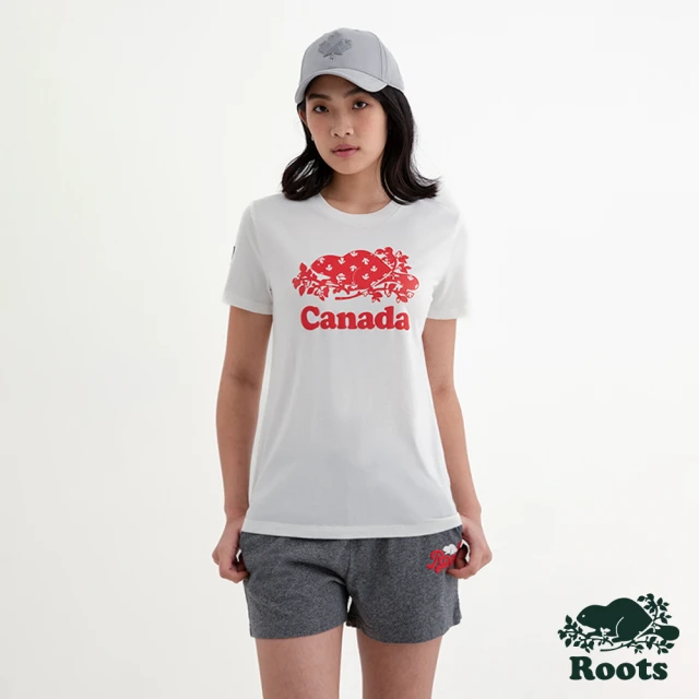 Roots Roots 女裝- CANADA COOPER短袖T恤(白色)