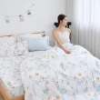 【BUHO 布歐】台灣製100%TENCEL天絲舖棉兩用被床包組-雙人(多款任選)