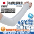 【Akiko Sakai】日本原裝-紫外線對策接觸冷感速降5℃防曬涼爽成人/兒童袖套-三入組(防曬涼爽)