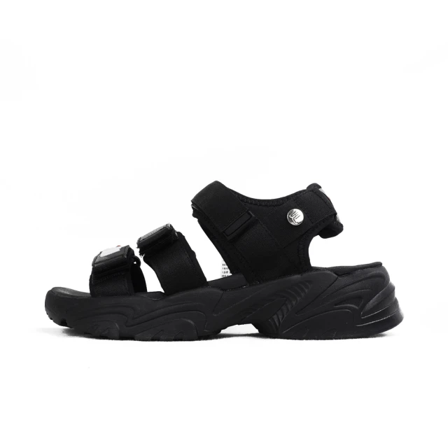 FILA Tapered Sandals 女 運動涼鞋 戶外 休閒 雨季 魔鬼氈 黑(5-S316Y-012)