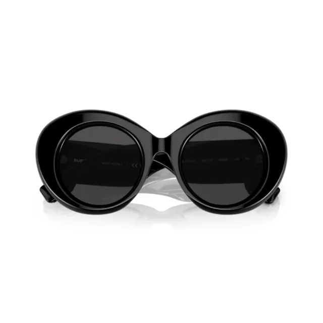【BURBERRY 巴寶莉】圓形膠框太陽眼鏡(BE4370U-300187 49mm)