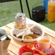 【GOOD LIFE 品好生活】日本製 多用途圓形露營烤肉餐盤（白）(日本直送 均一價)