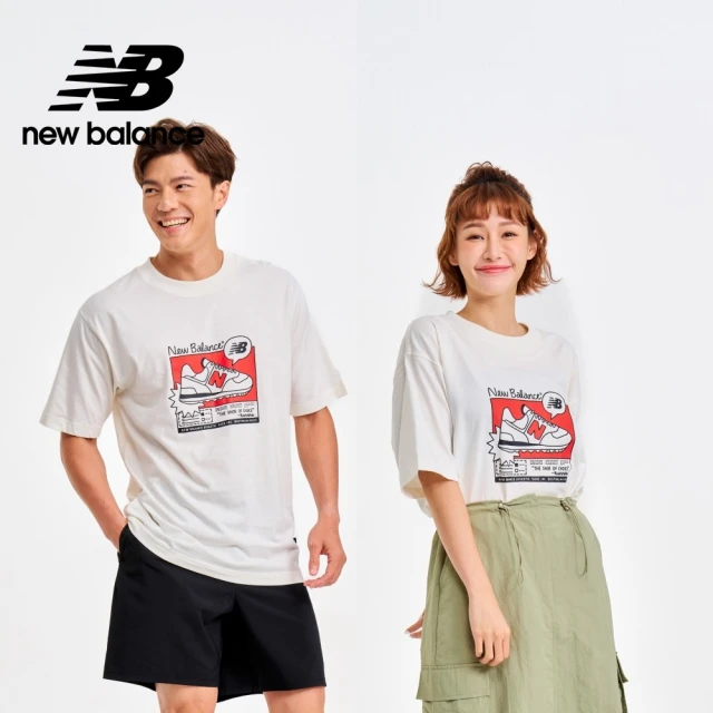 NEW BALANCE NB 棉質插畫短袖上衣_MT41593SST_男性_白色(美版 版型偏大)