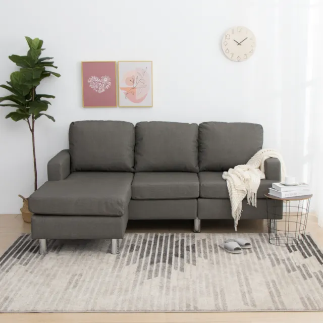 【IDEA】拆卸式貓抓皮L型組合貴妃椅/沙發椅(雙色任選)