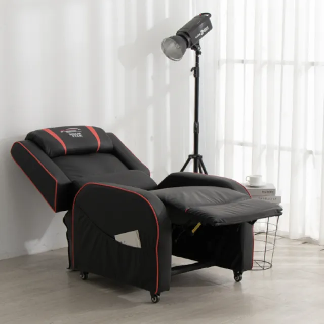 【IDEA】電競科技風單人滾輪沙發/沙發躺椅(皮沙發/休閒躺椅)