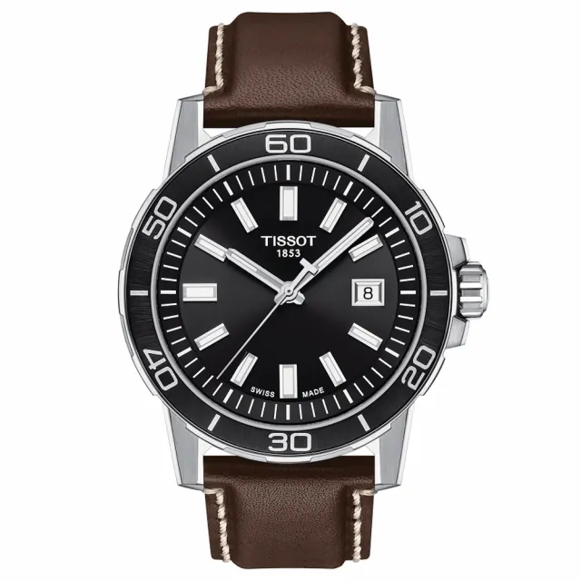 【TISSOT 天梭】Supersport Gent 紳士運動系列 T1256101605100 夜光指針 日期顯示 瑞士 石英 腕錶