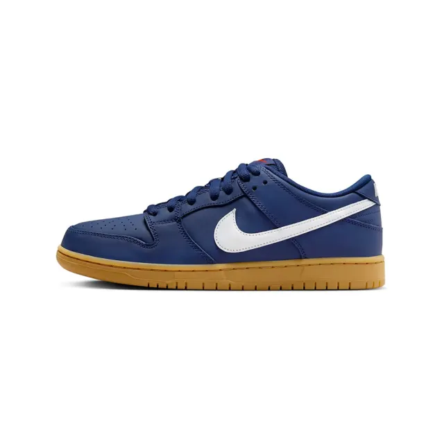 【NIKE 耐吉】Nike SB Dunk Low Pro Navy Gum 海軍藍 焦糖底 FJ1674-400(男鞋 滑板鞋 休閒鞋 街頭復古)