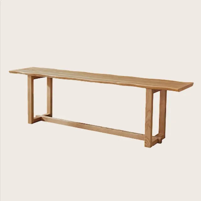 橙家居·家具】/預購/侘寂系列1.3米實木長板凳SSX-N1801-13(售完採預購 