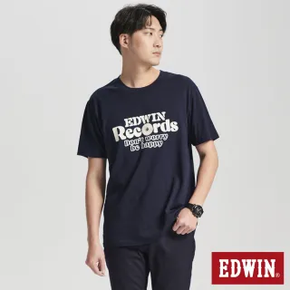 【EDWIN】男裝 外星人DJ短袖T恤(丈青色)