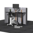 【Flexispot】E7 三節式雙馬達電動升降桌140*70cm桌組(生活美學 專利電機 快速安靜的移動)