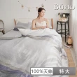 【BUHO 布歐】台灣製100%TENCEL天絲四件式特大兩用被+特大床包組(多款任選)