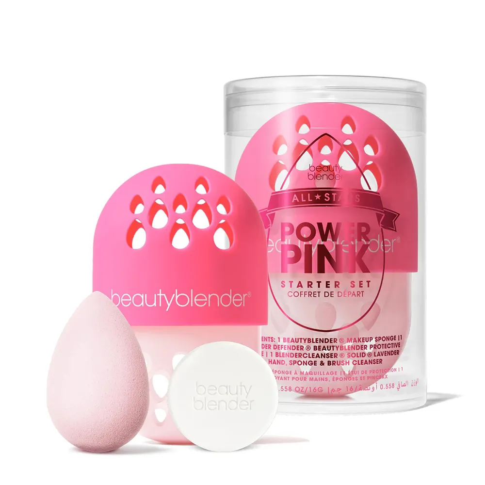 【beautyblender】原創美妝蛋時空膠囊限定組-香檳粉(化妝蛋收納 專櫃公司貨)