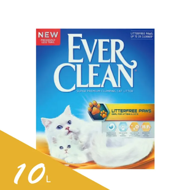 【EverClean 藍鑽】強效凝結除臭貓砂10L(歐規)