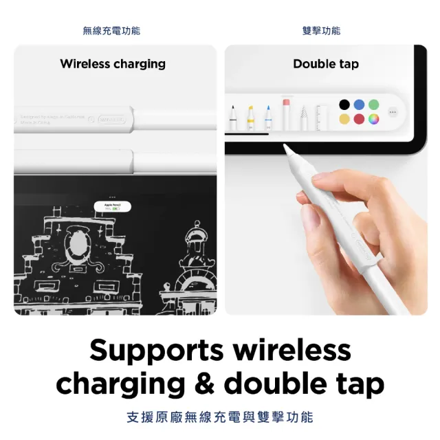 【Elago】Apple Pencil Grip紓壓握筆套(Apple Pencil Pro/1代/2代/USB-C)