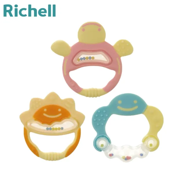 【Richell 利其爾】官方授權_ 固齒器系列_盒裝(從口部和手接受刺激)