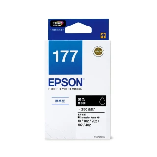 【EPSON】EPSON NO.177 T177150 標準型黑色墨水匣