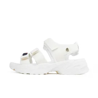 【FILA】Tapered Sandals 女 運動涼鞋 戶外 休閒 雨季 魔鬼氈 白藍(5-S316Y-132)