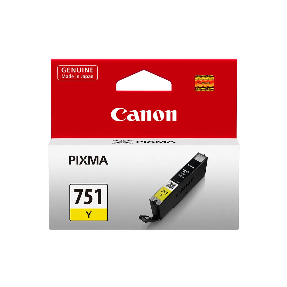 【Canon】CLI-751 Y 原廠黃色標準容量墨水匣 適用 IP7270 IX6770 IP8770 MG5670 MG7570 MX727 MX927