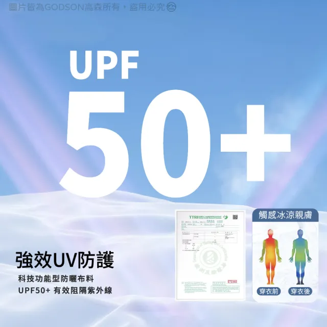 【GODSON】女吸濕排汗衣 防曬長袖 登山長袖 運動上衣(台灣製 抗UV50+ 口袋設計)