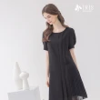 【IRIS 艾莉詩】不對稱造型拼接洋裝(42612)