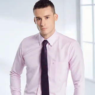 【MONTAGUT 夢特嬌】冬日優惠 吸濕排汗 涼爽快乾免燙 粉色 838505-01(長袖襯衫)