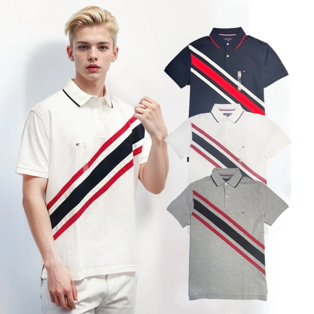 Tommy Hilfiger 湯米 兩色 POLO衫 領子滾邊 純棉(平輸品)