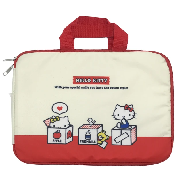 SANRIO 三麗鷗 Hello Kitty手提文具袋(台灣正版授權)