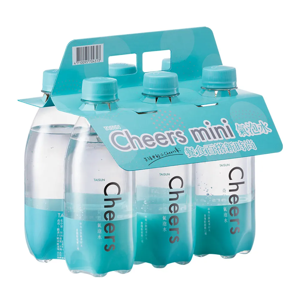 【泰山】Cheers mini 氣泡水 300mlx6入/組