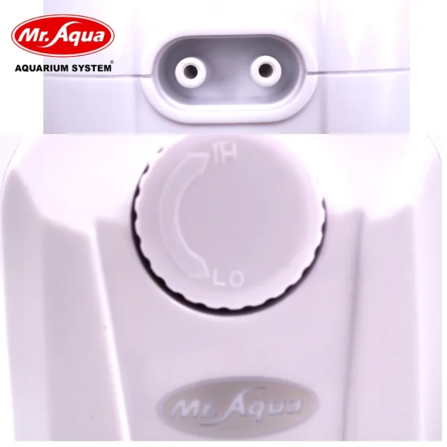 【MR.AQUA】水族先生 雙孔打氣機 6500型 雙孔微調空氣幫浦/打氣馬達(省電一哥CP值高/淡 海水均適用)