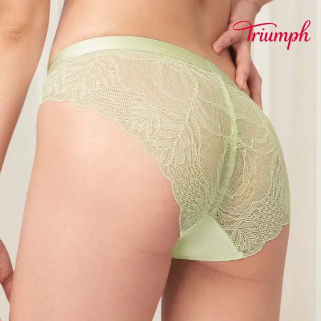 【Triumph 黛安芬】環保親膚材質 澎澎氣墊系列 低腰三角內褲 M-L(嫩綠)