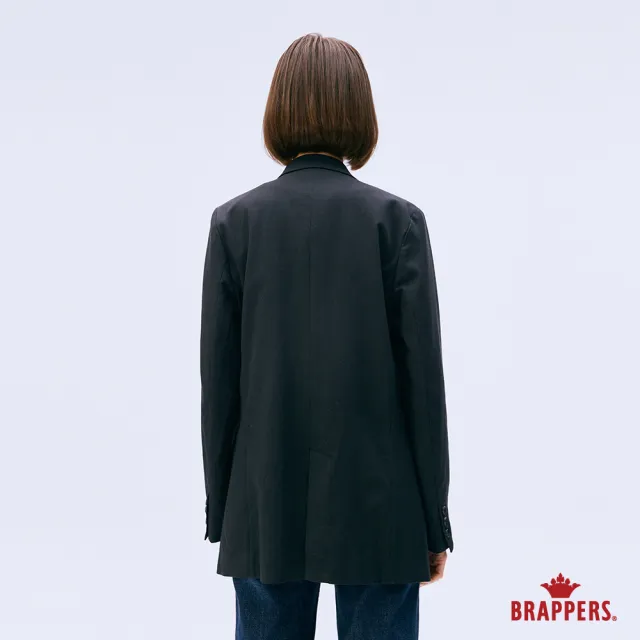 【BRAPPERS】女款 雙排釦西裝外套(藍)