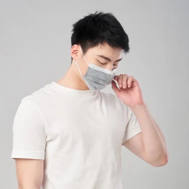 【DRX 達特世】活性碳-醫用平面口罩-成人50入_5盒組