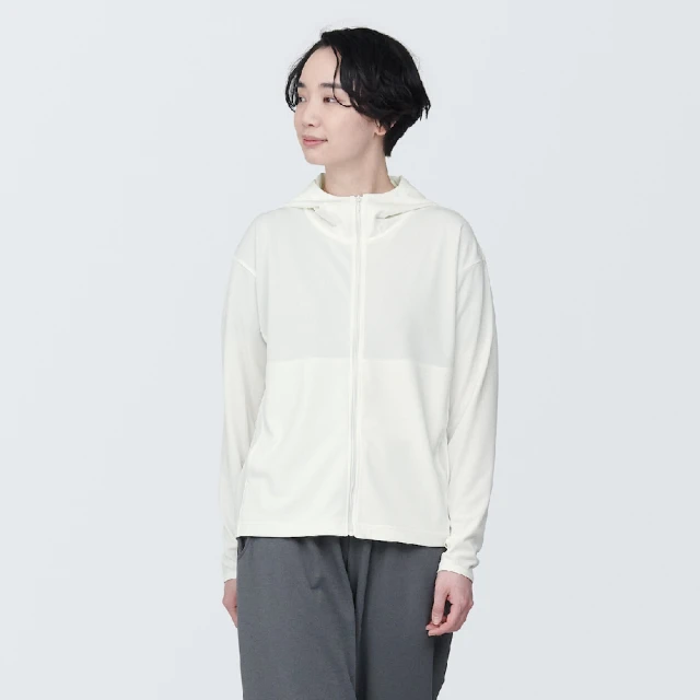 MUJI 無印良品 女抗UV速乾聚酯纖維拉鍊外套(共5色)