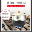 【LMG】日式錘紋雪平鍋+蒸籠組合18cm含蓋(不沾鍋 不挑爐具)