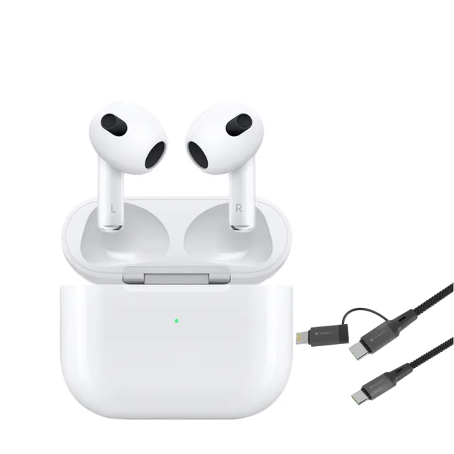 【Apple】二合一編織線組AirPods 3(Lightning充電盒)