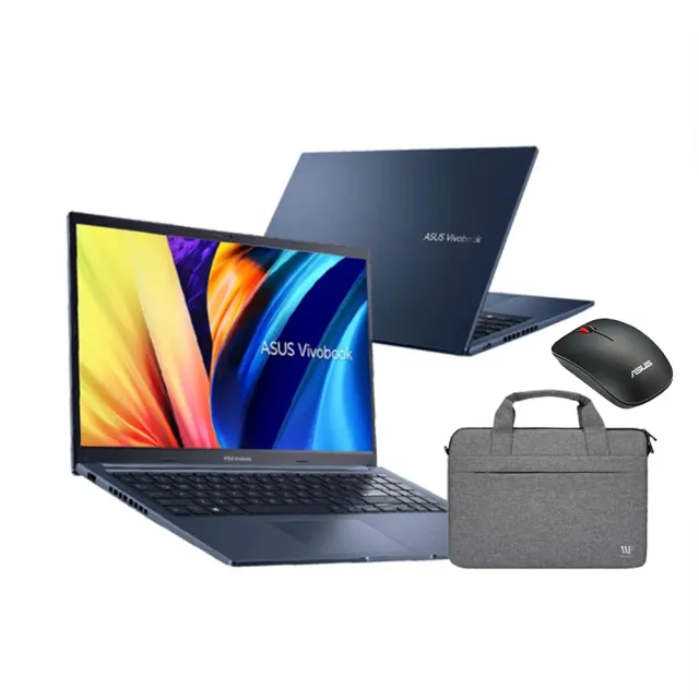 【ASUS】筆電包/滑鼠組★15.6吋i5 10核心輕薄筆電(VivoBook X1502ZA/i5-1235U/8G/512G/W11/午夜藍)