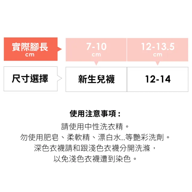 【sNug 給足呵護】4雙組無毒新生兒寶寶襪-女寶成長配色(童襪/寶寶襪/無毒健康/台灣製造/10秒除臭襪)