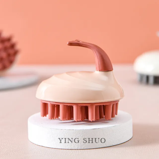 【YING SHUO】頂級SPA專用頭皮按摩洗頭刷(頭髮 洗髮梳 紓壓 頭皮減壓 毛囊 氣墊梳)